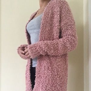 Hollister fuzzy cardigan